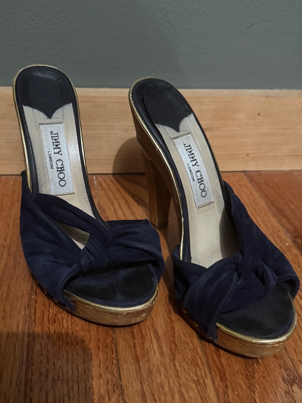 Jimmy choo suede heels